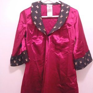 Playboy Womens Adult Mistress Smoking Smoking Jacket Dress Sexy Costume Cute